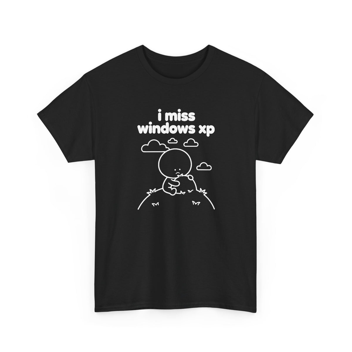 i miss windows xp tee - Black by lonelyboi