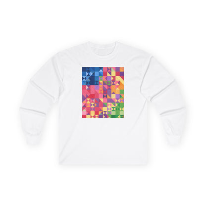 plate 456 long sleeve tee - White