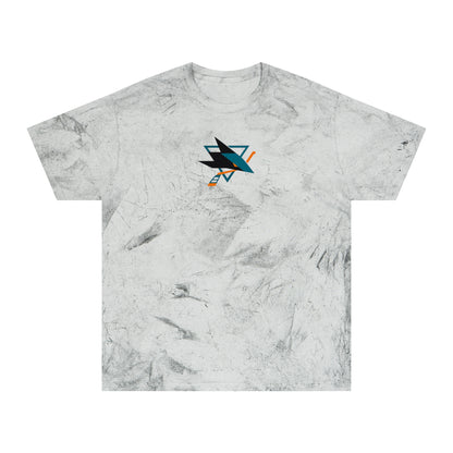 San Jose Hockey Tie-Dye Tee — Smoke, Black, Royal & Orange