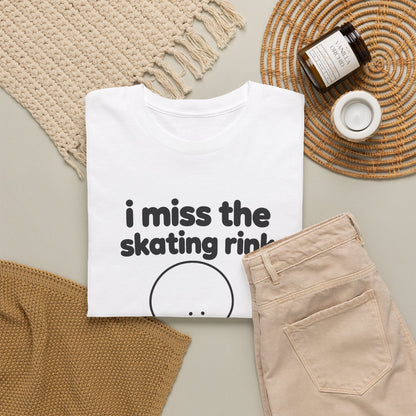 i miss the skating rink tee - White