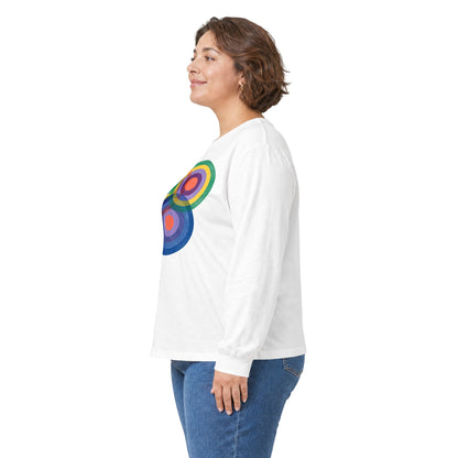 plate 335 long sleeve tee - White