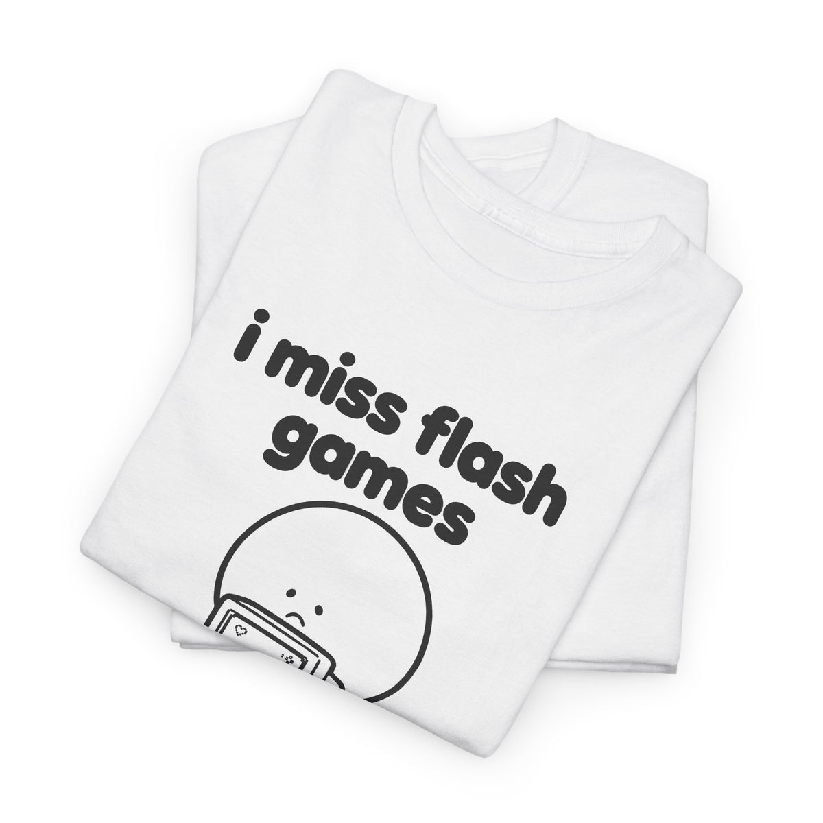 i miss flash games tee - White