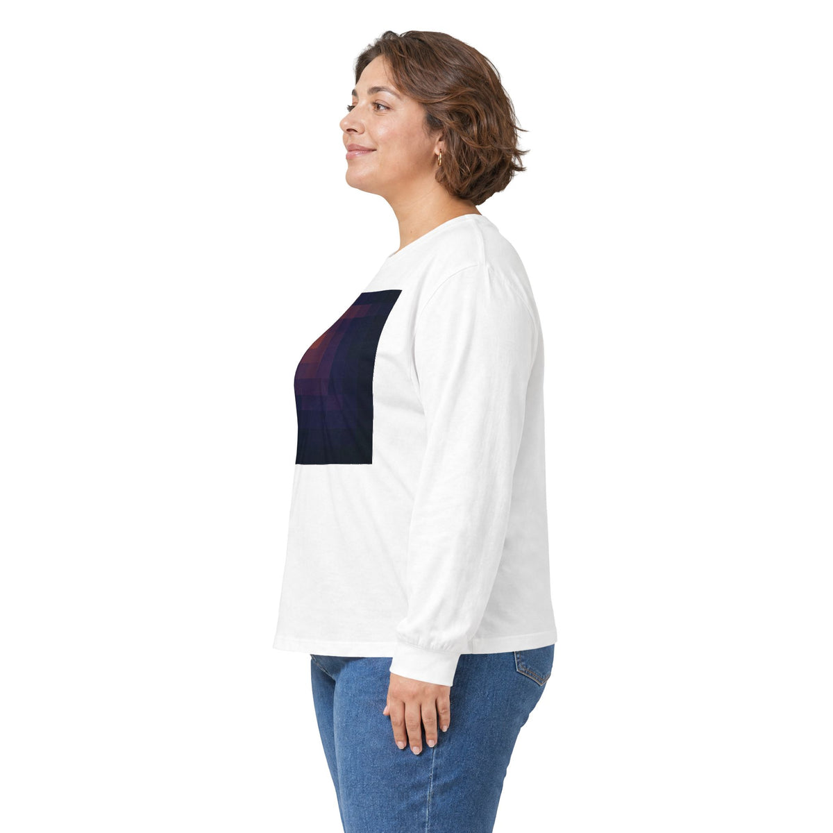 plate 323 long sleeve tee - White