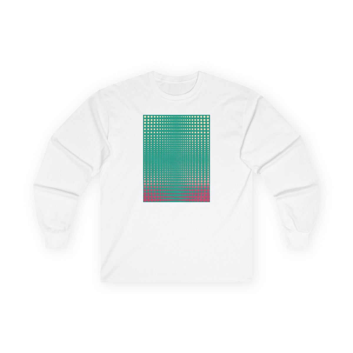 plate 443 long sleeve tee - White