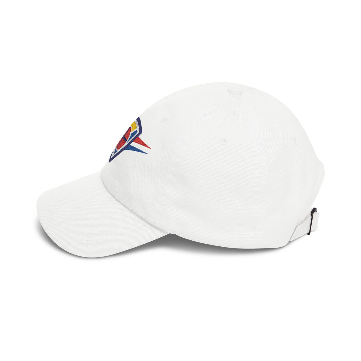 Oklahoma City Basketball Dad Cap — Embroidered, Navy, Red & White