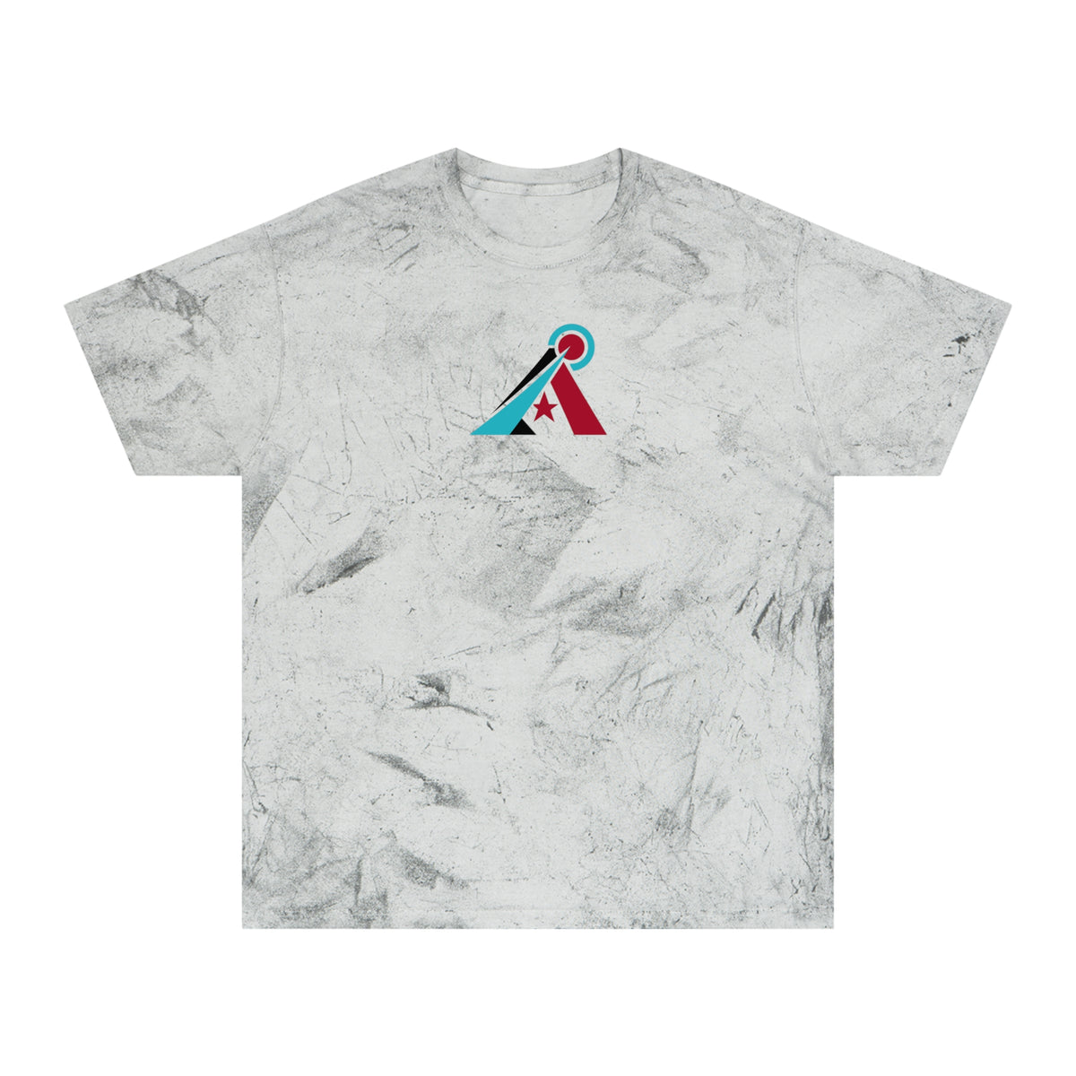 Arizona Baseball Tie-Dye Tee — Smoke, Teal, Crimson & Charcoal
