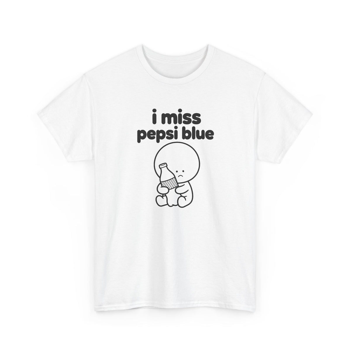 i miss pepsi blue tee - White