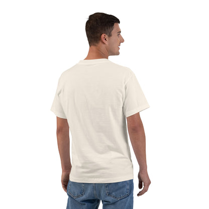 New York Hockey Heavyweight Tee — Natural, Royal, Orange & White