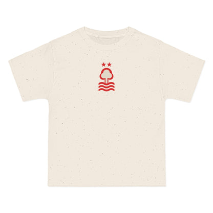 Nottingham Soccer Heavyweight Tee — Natural, Red & White