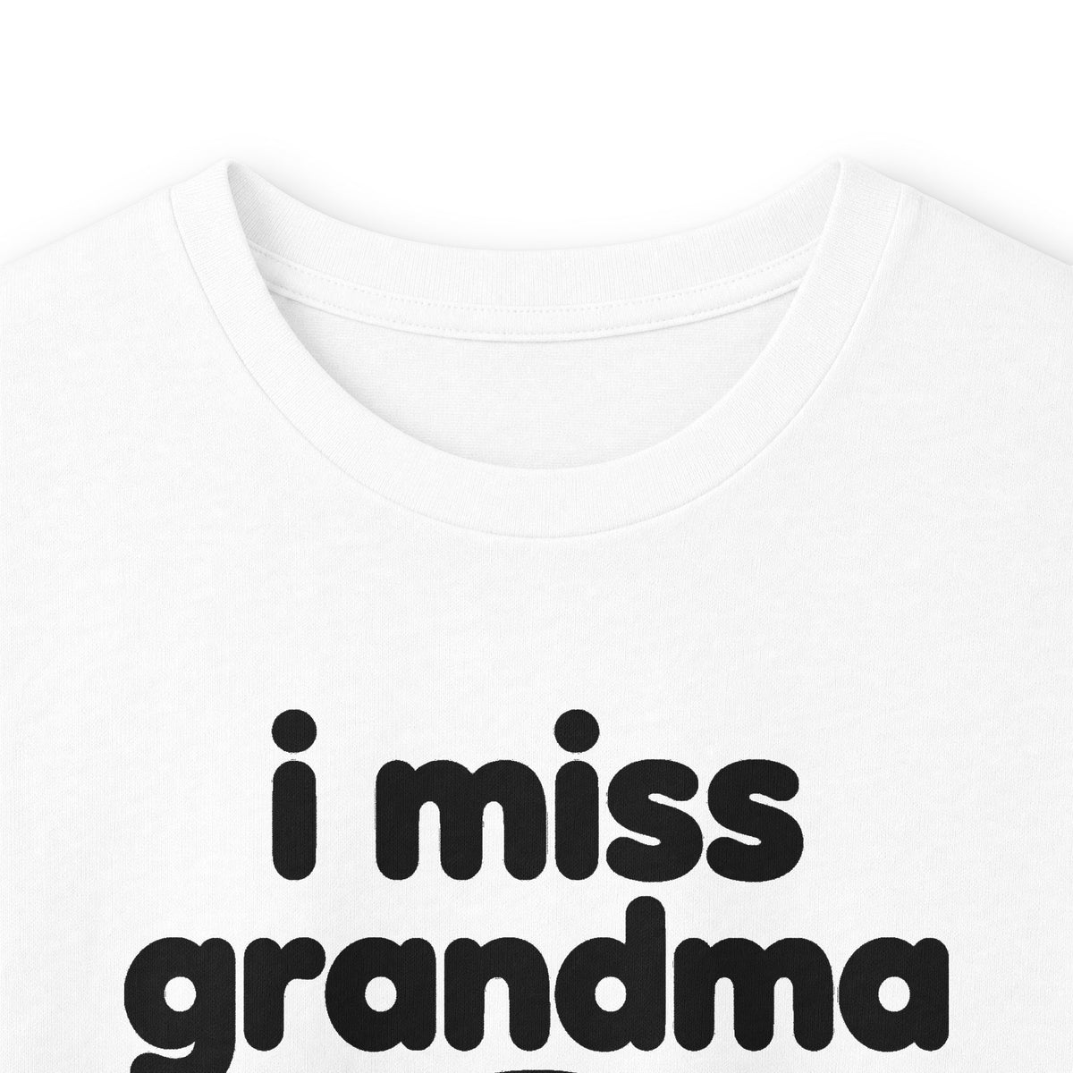 i miss grandma long sleeve tee - White