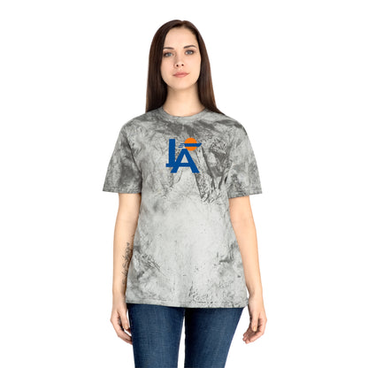 Los Angeles Baseball Tie-Dye Tee — Smoke, Royal & Orange