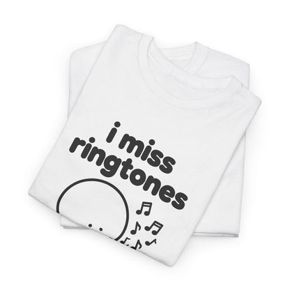 i miss ringtones tee - White