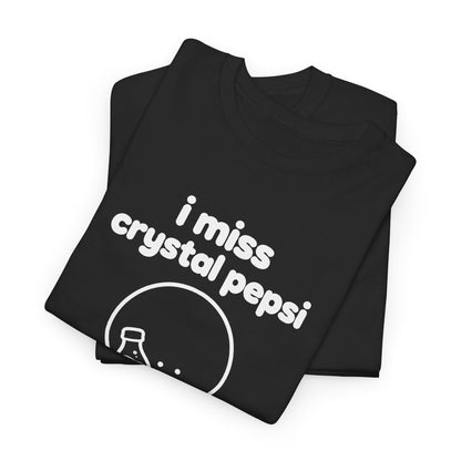 i miss crystal pepsi tee - Black