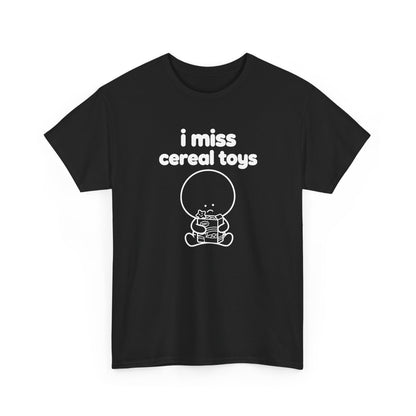 i miss cereal toys tee - Black