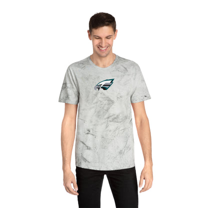 Philadelphia Football Tie-Dye Tee — Smoke, Grey, Kelly Green & White