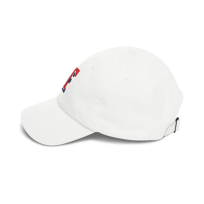 Texas Baseball Dad Cap — Embroidered, Red & Navy