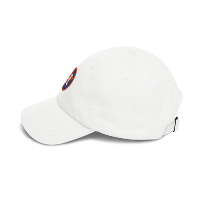 Houston Baseball Dad Cap — Embroidered, Navy, Orange & White
