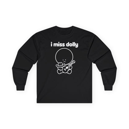i miss dolly long sleeve tee - Black