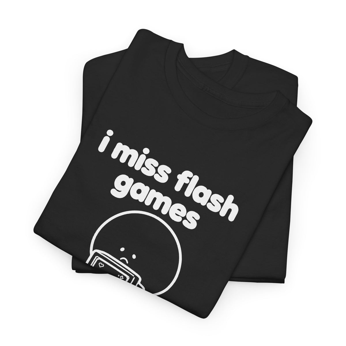 i miss flash games tee - Black by lonelyboi