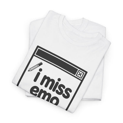 i miss emo error tee - White