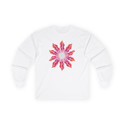 plate 195 long sleeve tee - White