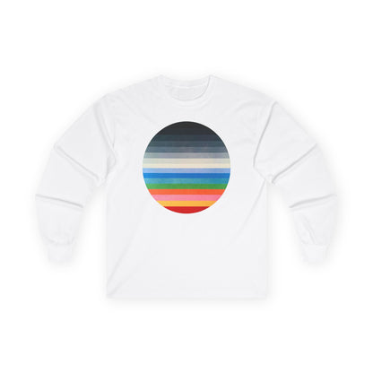 plate 354 long sleeve tee - White