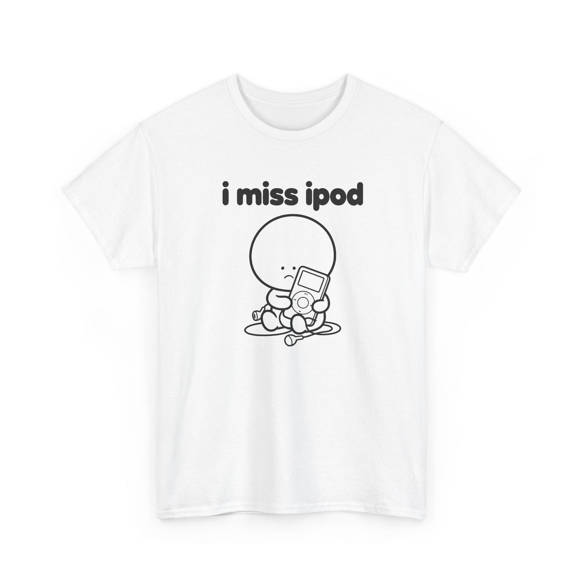i miss ipod tee - White