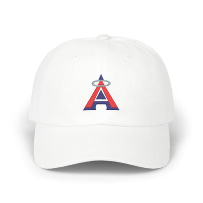 Los Angeles Baseball Dad Cap — Embroidered, Red, Navy & Grey