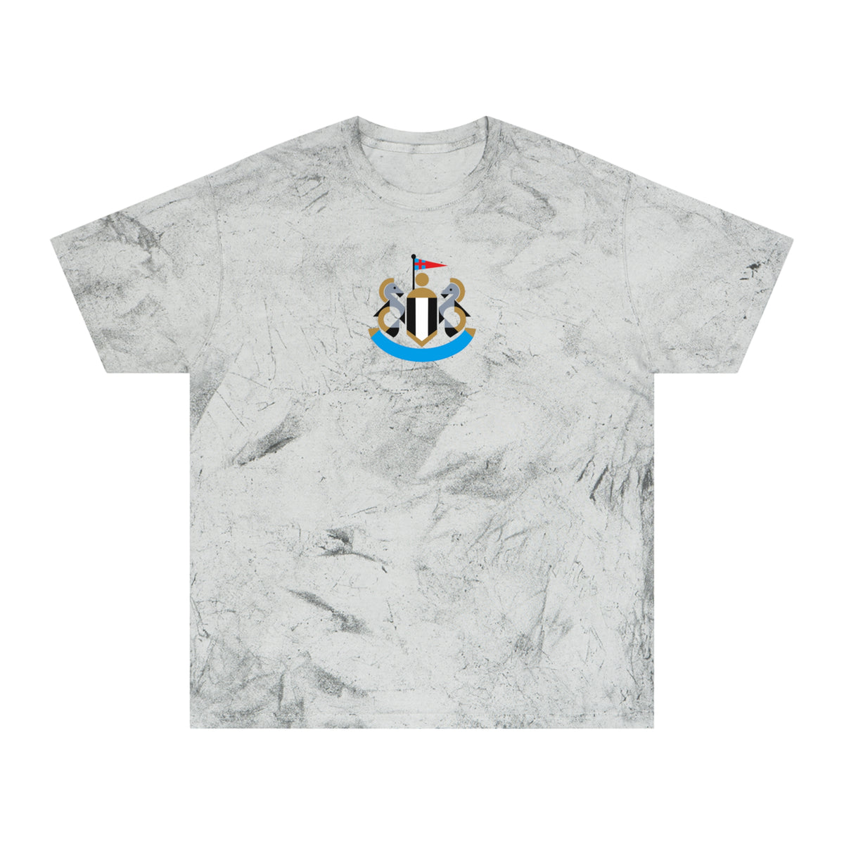 Newcastle Soccer Tie-Dye Tee — Smoke, Aqua, Old Gold & Black