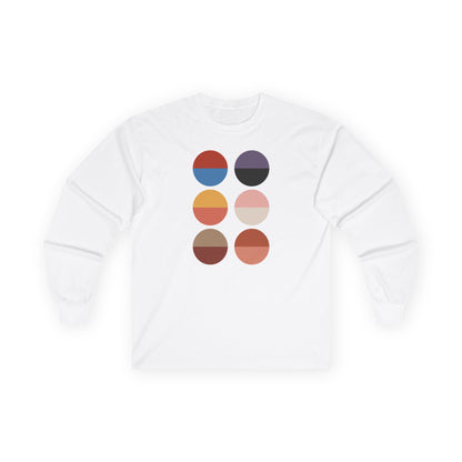 plate 174 long sleeve tee - White