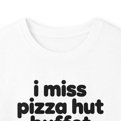 i miss pizza hut buffet long sleeve tee - White