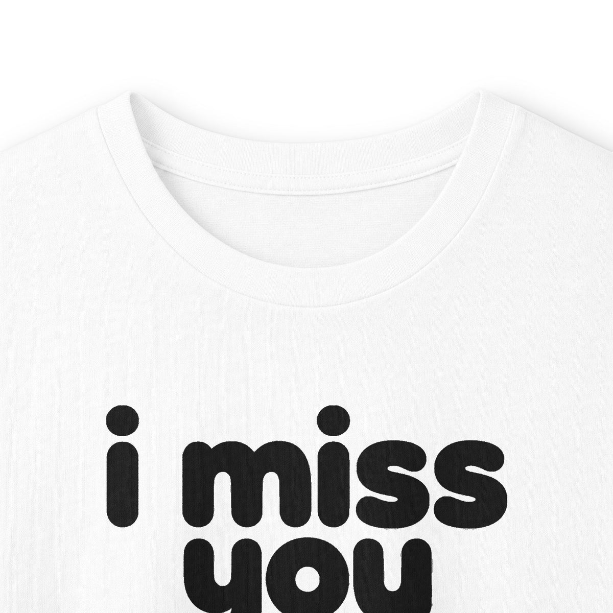 i miss you long sleeve tee - White