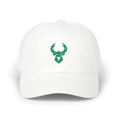 Milwaukee Basketball Dad Cap — Embroidered, Kelly Green & White