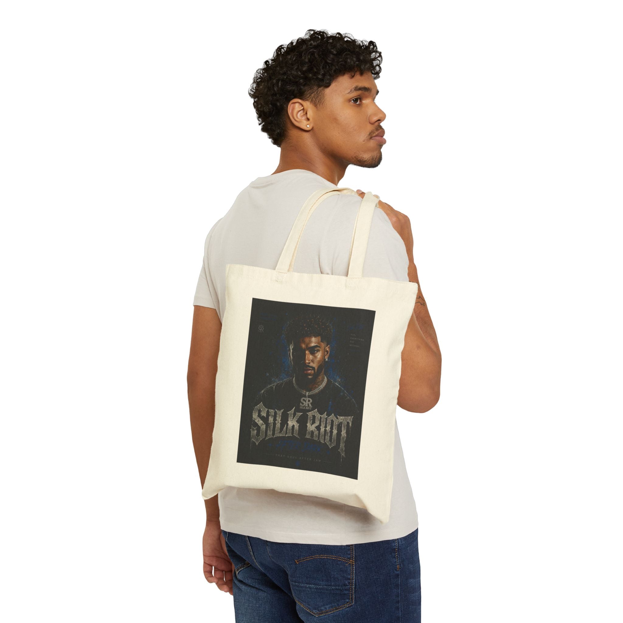 Silk Riot “After Dark” Cotton Canvas Tote