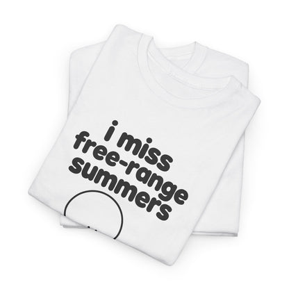 i miss free-range summers tee - White
