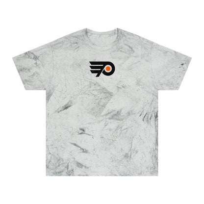 Philadelphia Hockey Tie-Dye Tee — Smoke, Black & Orange