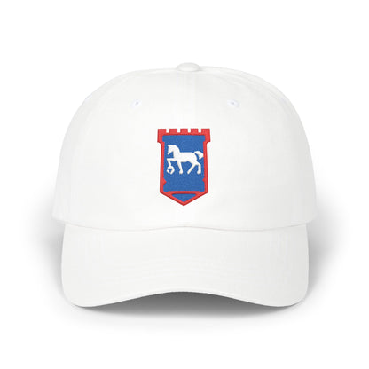Ipswich Soccer Dad Cap — Embroidered, Royal, Red & White