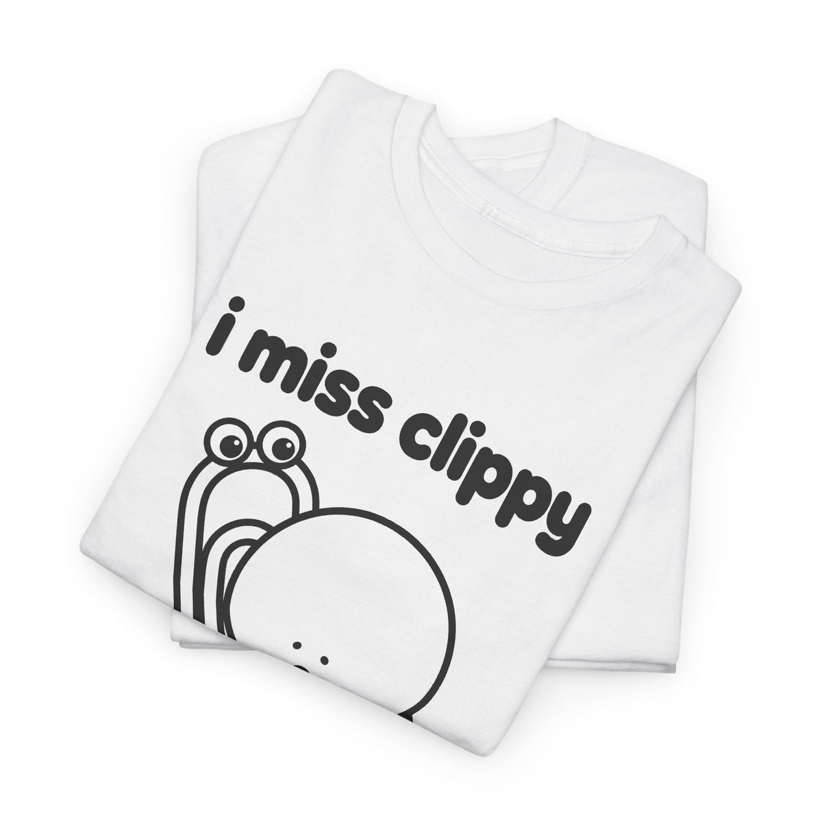 i miss clippy tee - White