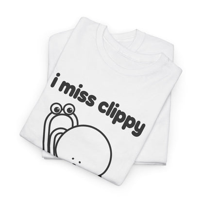 i miss clippy tee - White