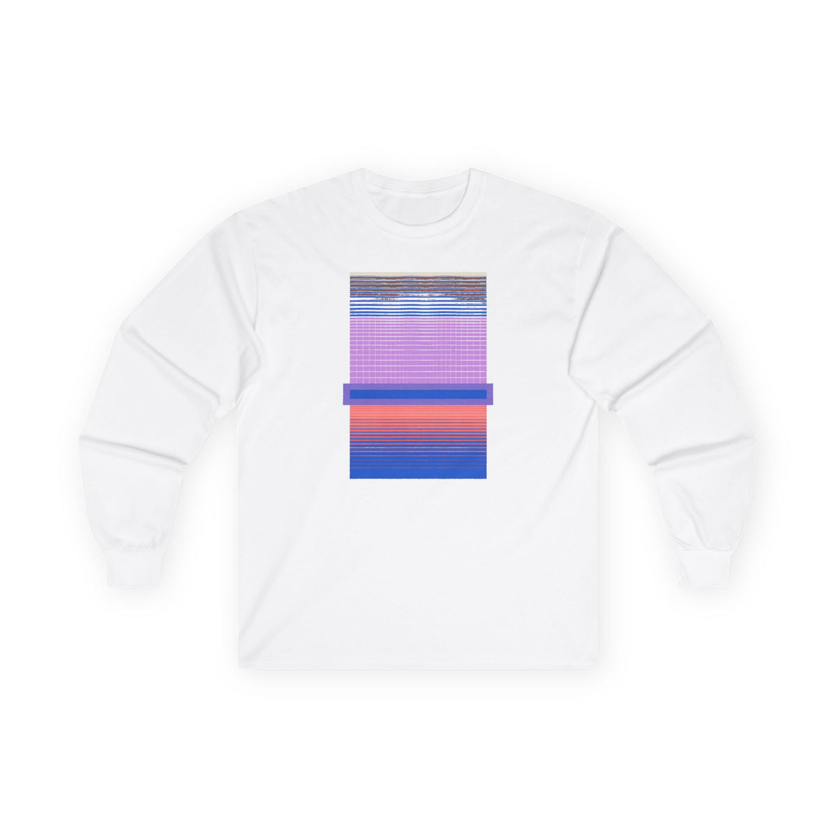 plate 375 long sleeve tee - White