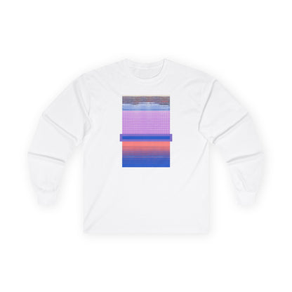 plate 375 long sleeve tee - White