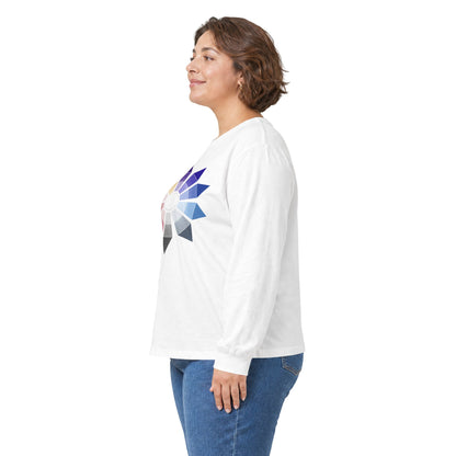 plate 116 long sleeve tee - White