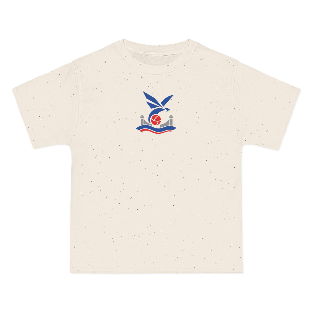 London Soccer Heavyweight Tee — Natural, Royal, Red & Grey