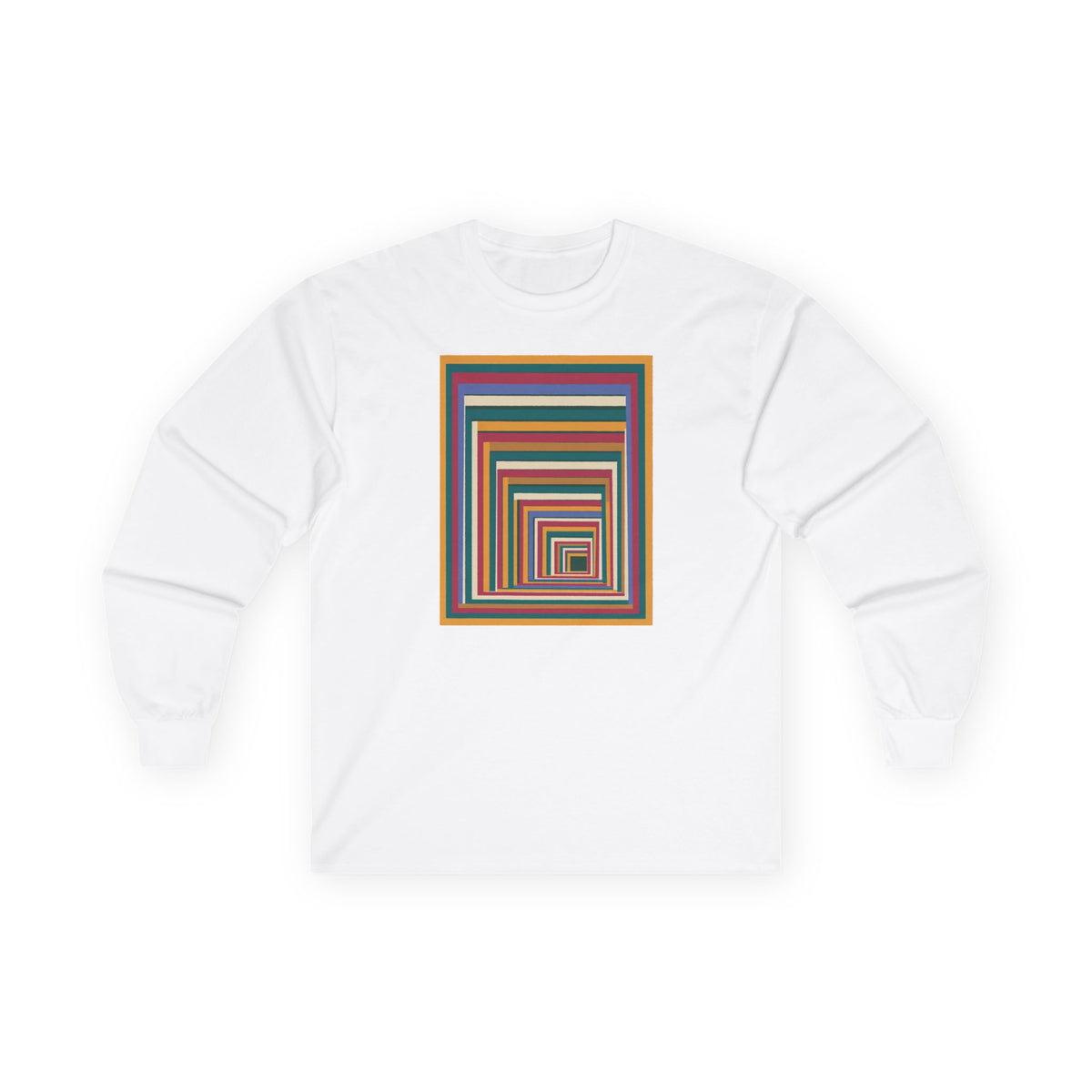 plate 444 long sleeve tee - White
