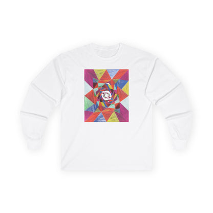 plate 163 long sleeve tee - White