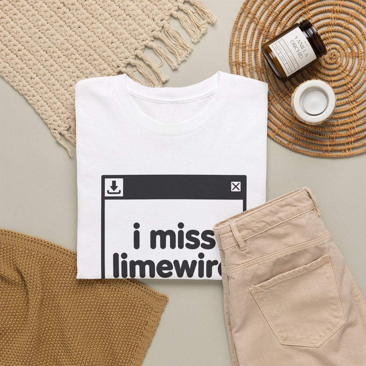 i miss limewire error tee - White by lonelyboi