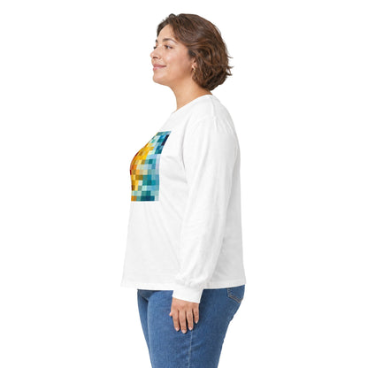 plate 457 long sleeve tee - White