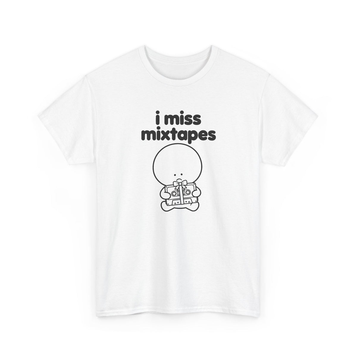 i miss mixtapes tee - White by lonelyboi