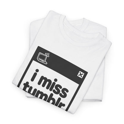 i miss tumblr error tee - White