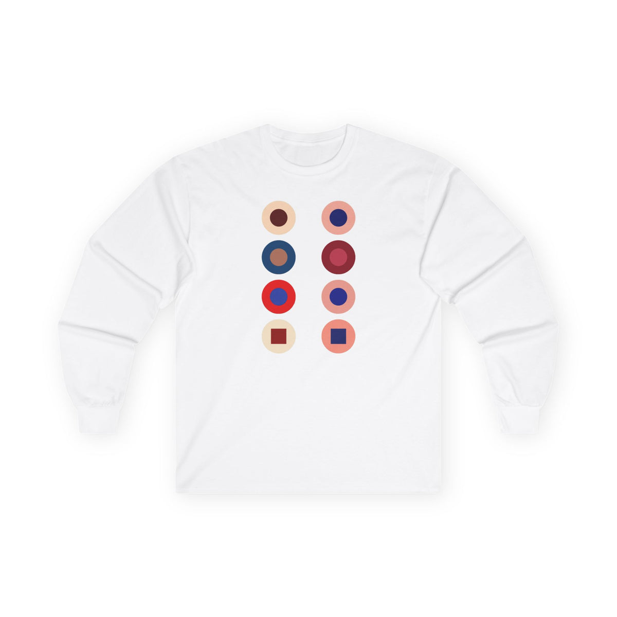 plate 310 long sleeve tee - White